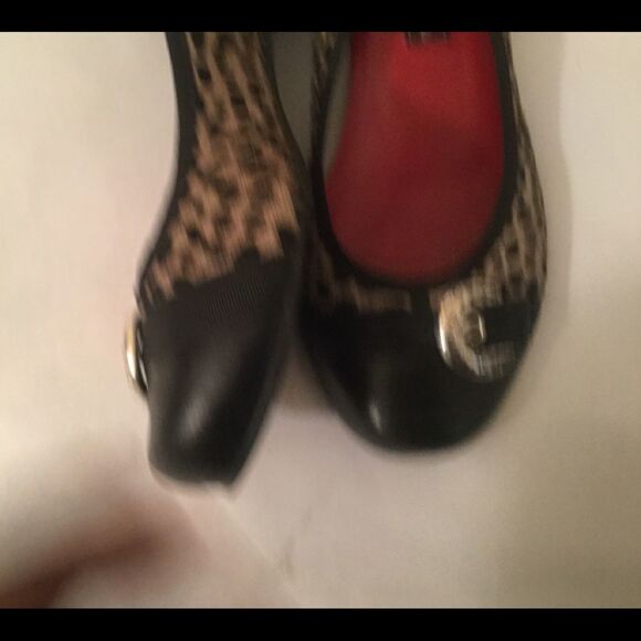 BRIGHTON "BABY" Leather Cap Toe Calf Hair Animal - Picture 3 of 9